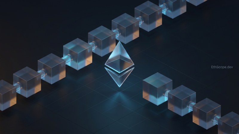 Isometric Blockchain Blocks 4K